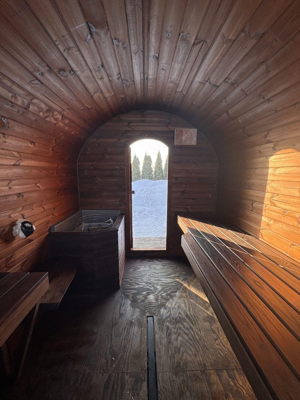 Steam room interior